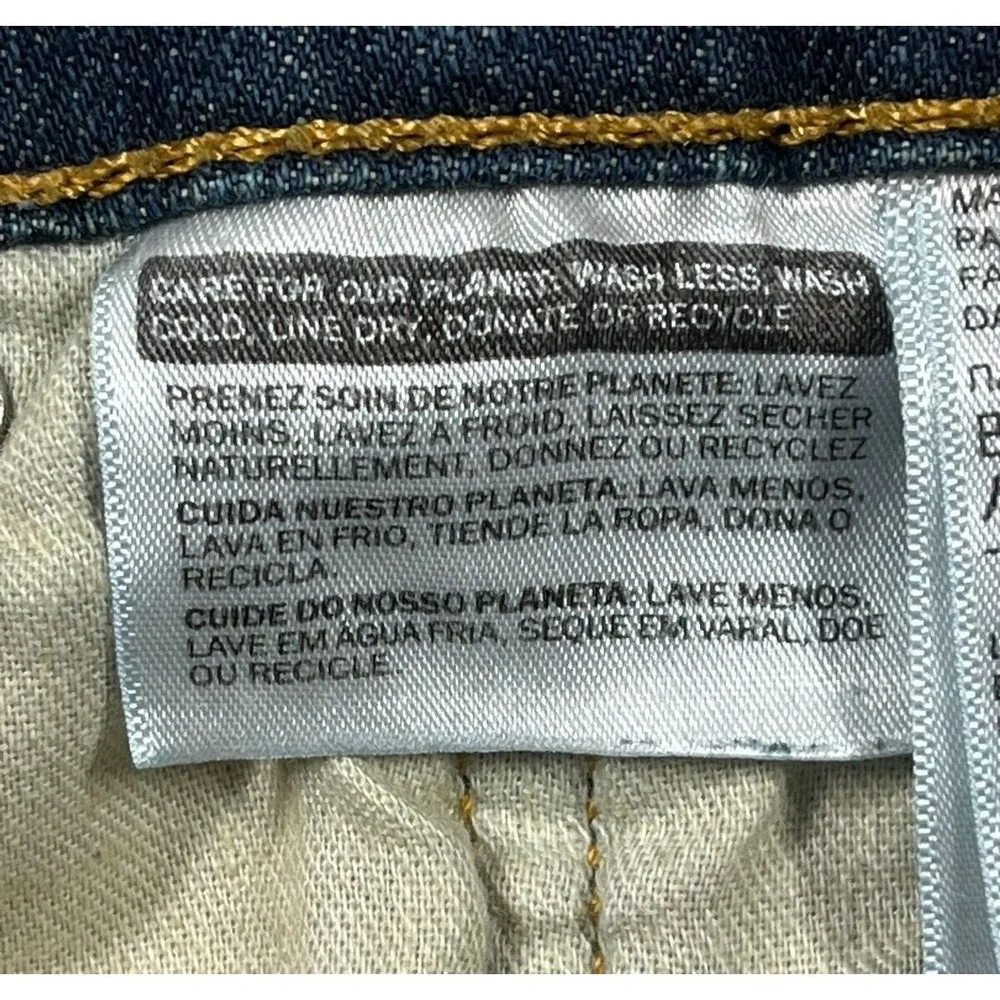 Levi's Jeans Men's 42x30 505 Straight Leg High Rise Medium Wash Denim Whiskering